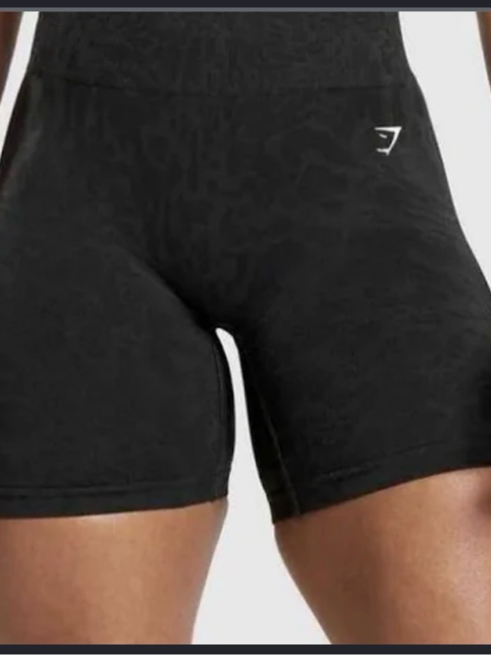 Gymshark Adapt Animal Seamless Black High-Waist Shorts